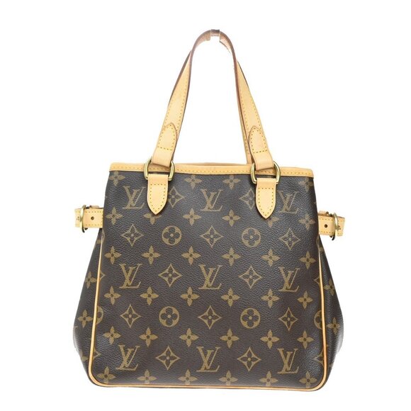 LOUIS VUITTON Batignolles Tote Hand Bag Monogram Leather Brown - Picture 1 of 16